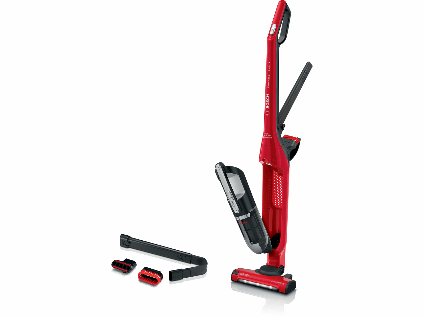 Ledningsfri Støvsuger 2 i 1 Bosch Flexxo BBH3ZOO28 ProAnimal – Perfekt til kæledyrsejere